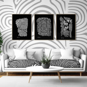 Lot d'affiches x3